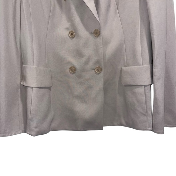 AKRIS Genaro blazer jacket beige tan wool size 10 clay office business NWT New - Picture 8 of 16